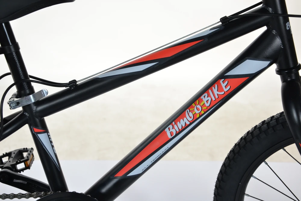 Bimbo Bike Vaikiškas dviratis 20" "VIRUS BOY", juodas/raudonas