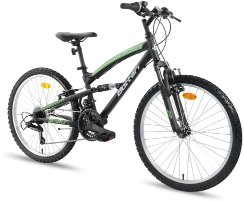 Bottari Bicycle ANDALO 24" MTB – pilna amortizacija, 18 pavarų