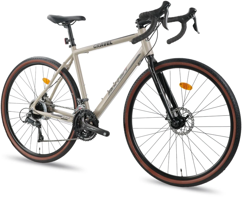 Bottari Bicycle Gravel dviratis 28'' „GRAVEL“, šviesiai rudos spalvos