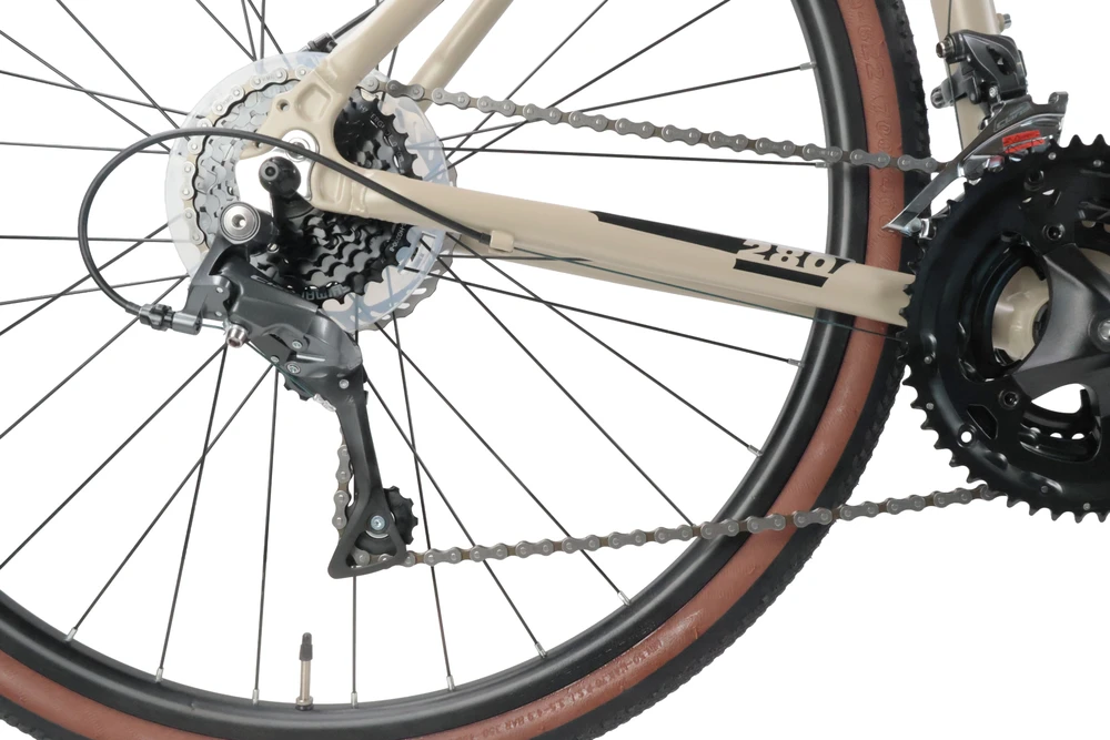 Bottari Bicycle Gravel dviratis 28'' „GRAVEL“, šviesiai rudos spalvos