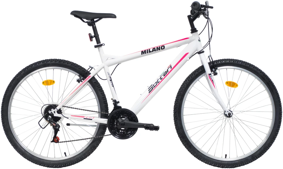 Dviratis miesto Bottari Milano, 26 „, baltas/rožinis