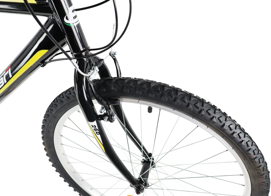 Bottari Bicycle Dviratis kalnų Bottari Milano, 26″ rėmas, juoda sp./geltona sp.