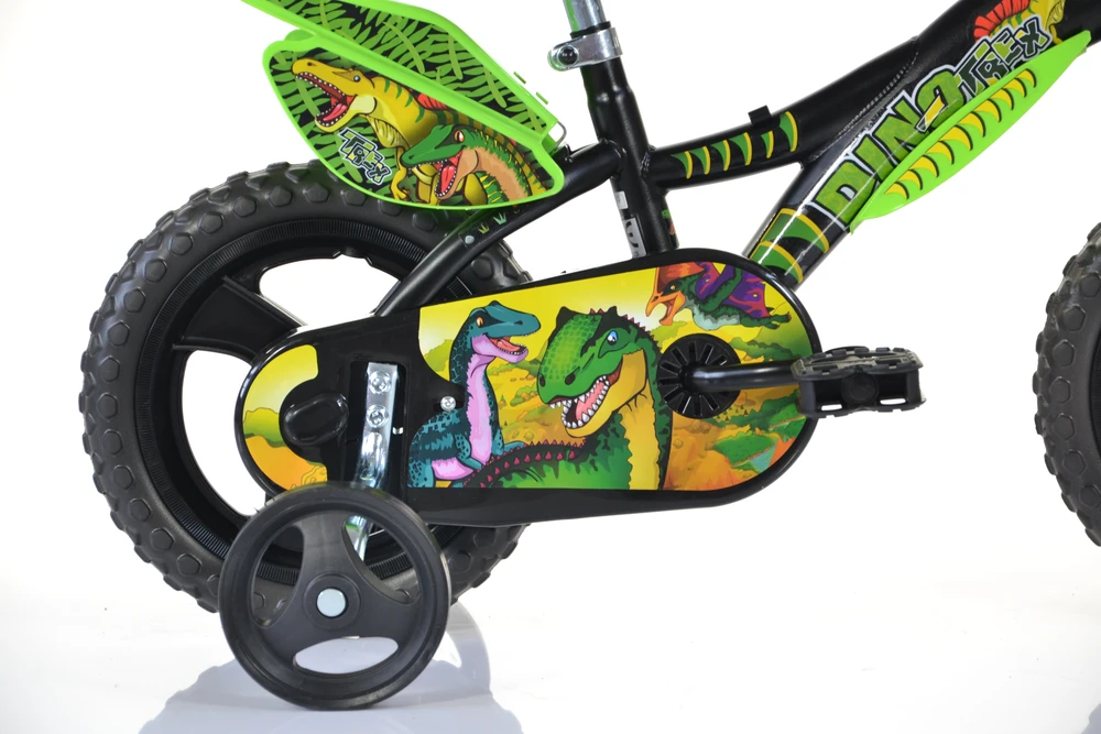 Dino Bikes Licence Dino Bikes Dino Bikes Dviračiai vaikams Dinozauras, žalia, 12''