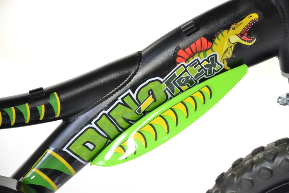 Dino Bikes Licence Dino Bikes Dino Bikes Dviračiai vaikams Dinozauras, žalia, 12''