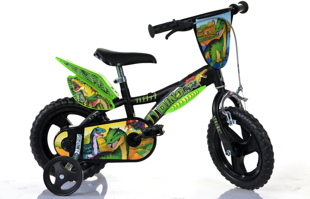 Dino Bikes Licence Dino Bikes Dino Bikes Dviračiai vaikams Dinozauras, žalia, 12''
