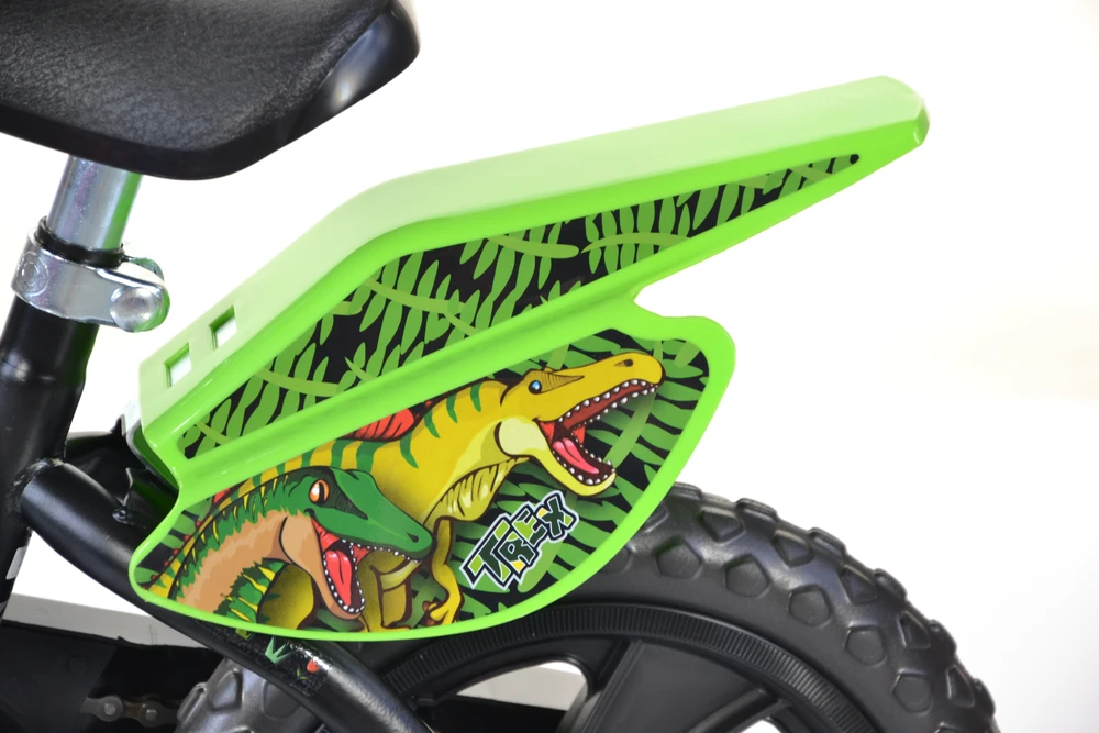 Dino Bikes Licence Dino Bikes Dino Bikes Dviračiai vaikams Dinozauras, žalia, 12''