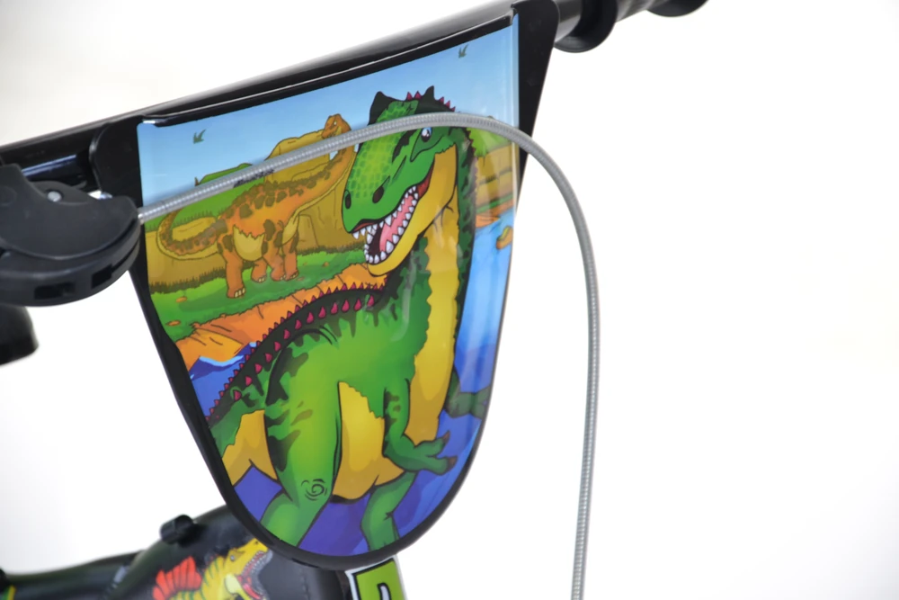 Dino Bikes Licence Cossack Dviračio vaikiškas dviratis berniukams su pagalbiniais ratukais DINO 14''