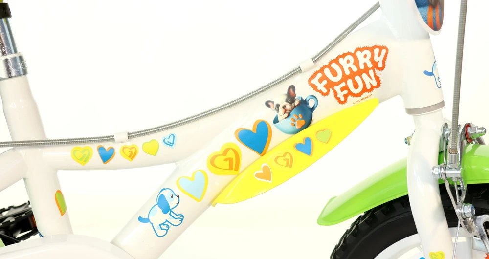 Dino Bikes Licence Vaikiškas dviratis 14'' „Furry Fun“