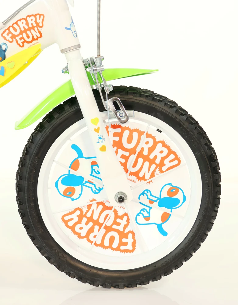 Dino Bikes Licence Vaikiškas dviratis 16'' „Furry Fun“