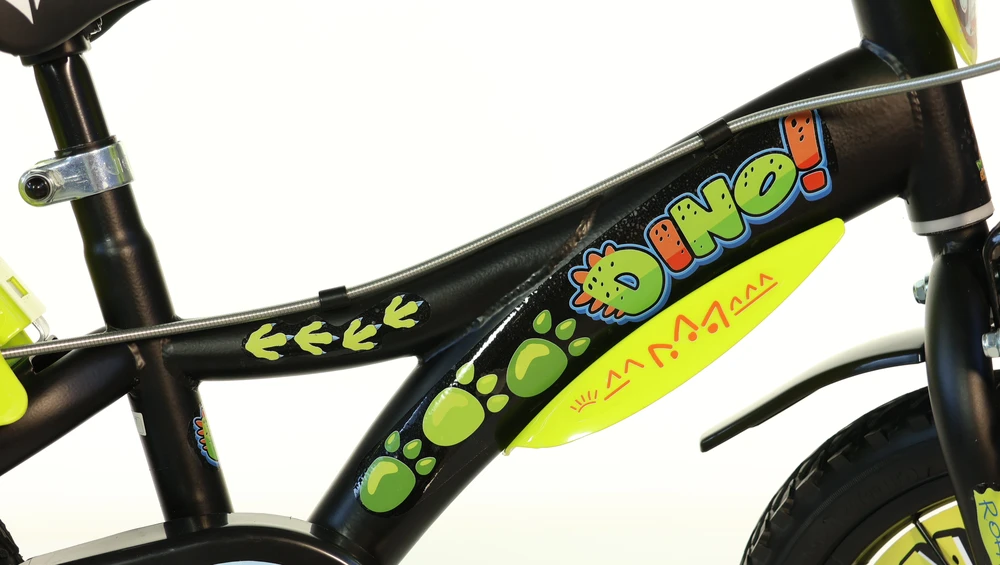 Dino_Bikes Vaikiškas dviratis Dino Bikes 616-DSA, juodas/žalias