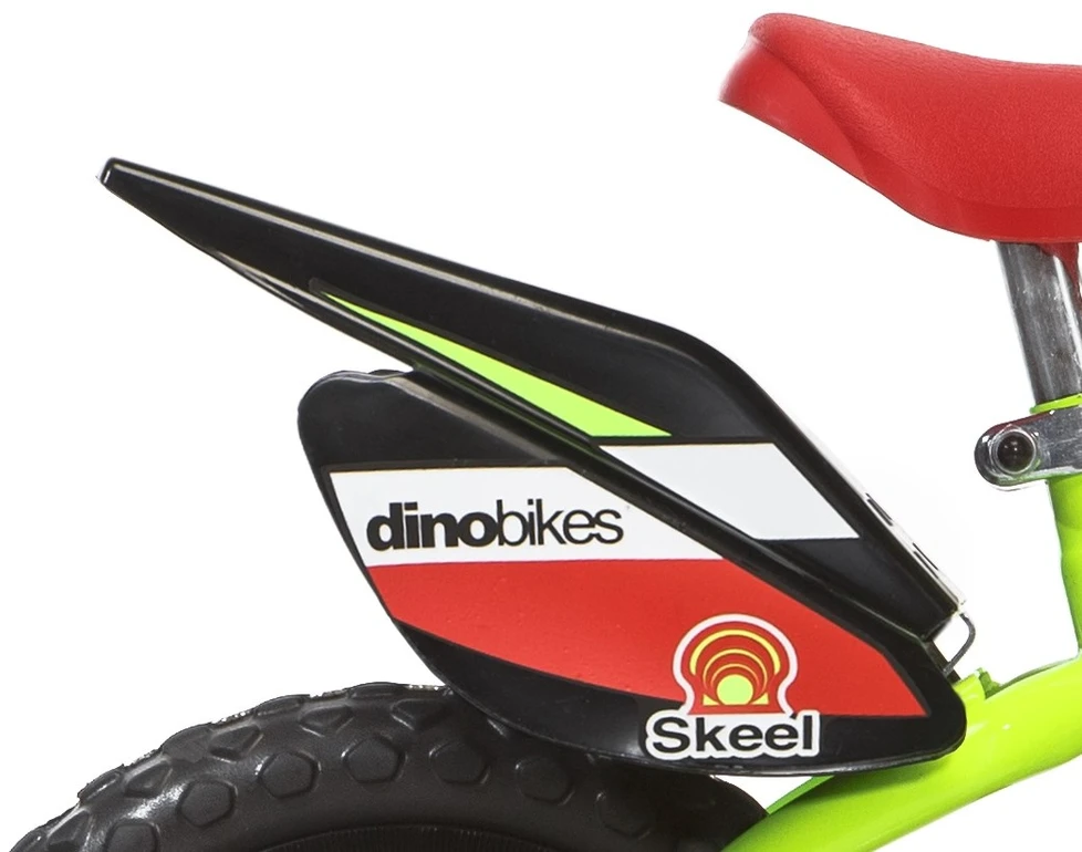 Dino bikes Dino Bikes Raptor vaikiškas dviratis, fluorescencinis geltonas, 12"