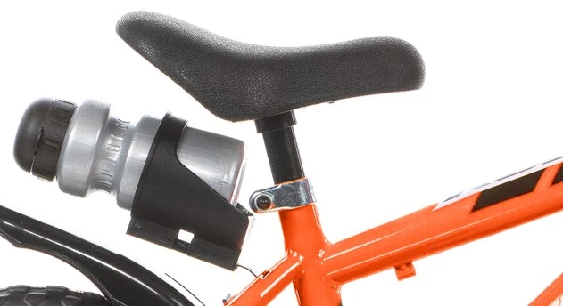 Kubisport Vaikiškas dviratis 12 colių su pagalbiniais ratukais oranžinis Dino Bikes (Kub_05-CSK5123K-OR)