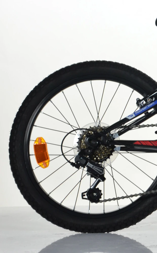 Dino Vaikiškas dviratis 20" "420 SPORT", juoda/raudona, 6 bėgiai