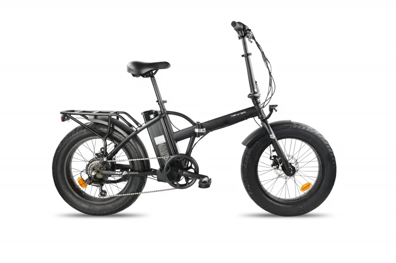 Electric bicycle Denver E2500. 20". 250 W. 10.4 Ah. juodas
