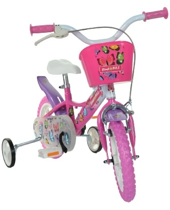 Vaikiškas dviratis Bimbo Bike 12" "BUTTERFLY", rožinis/baltas