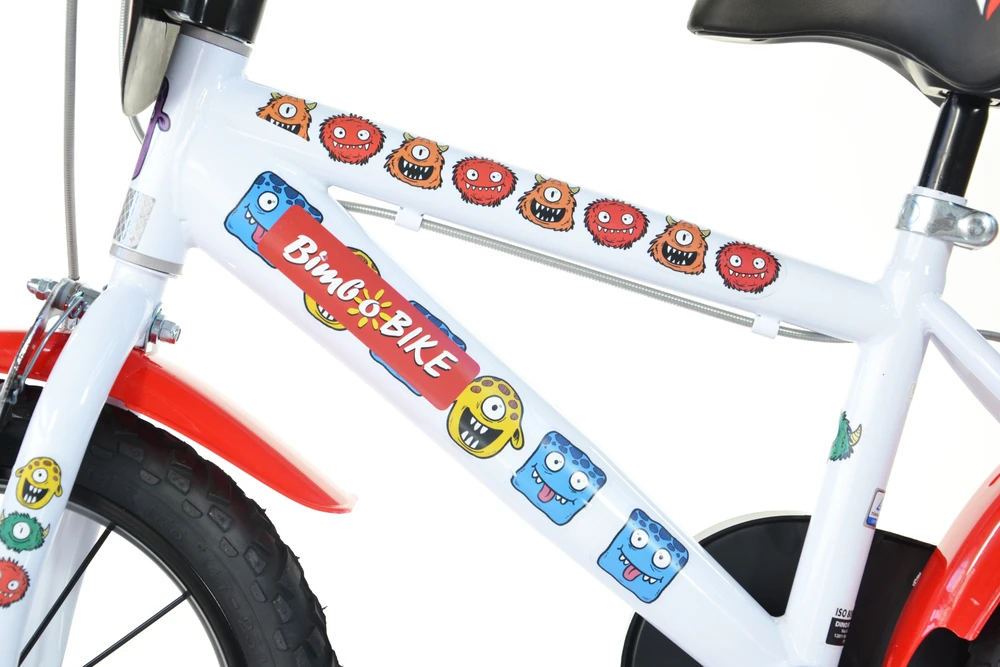 Vaikškas dviratis Bimbo Bike 16" "MONSTER", juodas/raudonas/baltas