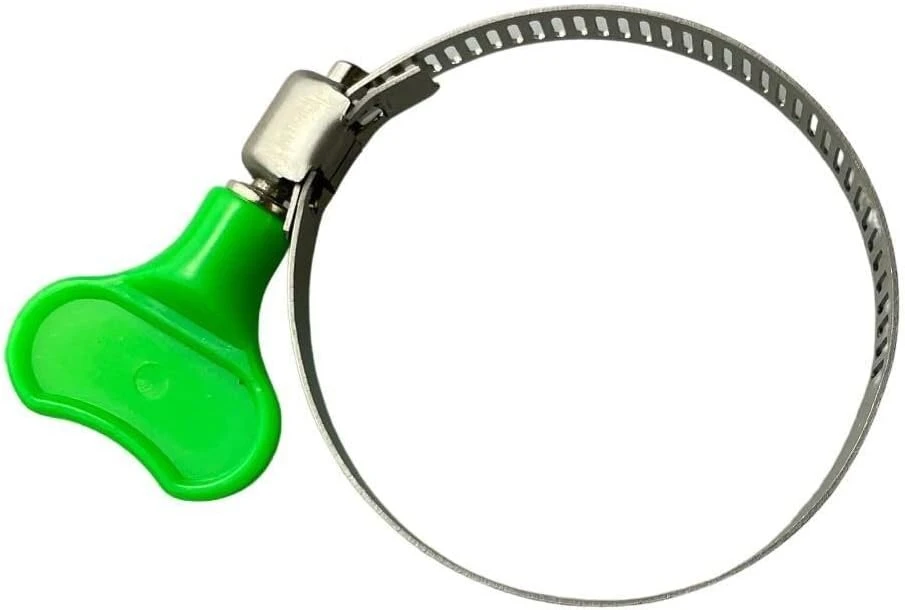 1 x nerūdijančio plieno drugelio sparnų pvc žarnos spaustuvai 27-51mm (8mm juostos plotis)