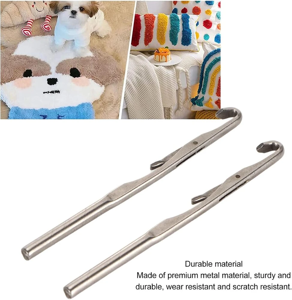 10 dalių nėrimo vąšelių rinkinys, ergonomiški metaliniai nėrimo vąšeliai, mezgimo virbalai pradedantiesiems ir patyrusiems nėrėjams, Go1-2 Shell Hook Needle