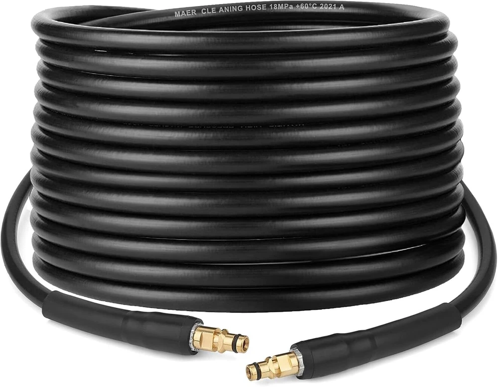 10 m ilgio aukšto slėgio žarnos prailginimo žarna, skirta karcher k serijos k2 k3 k4 k5 k6 k7 slėgio plovimo įrenginiams, "click plug" greita jungtis