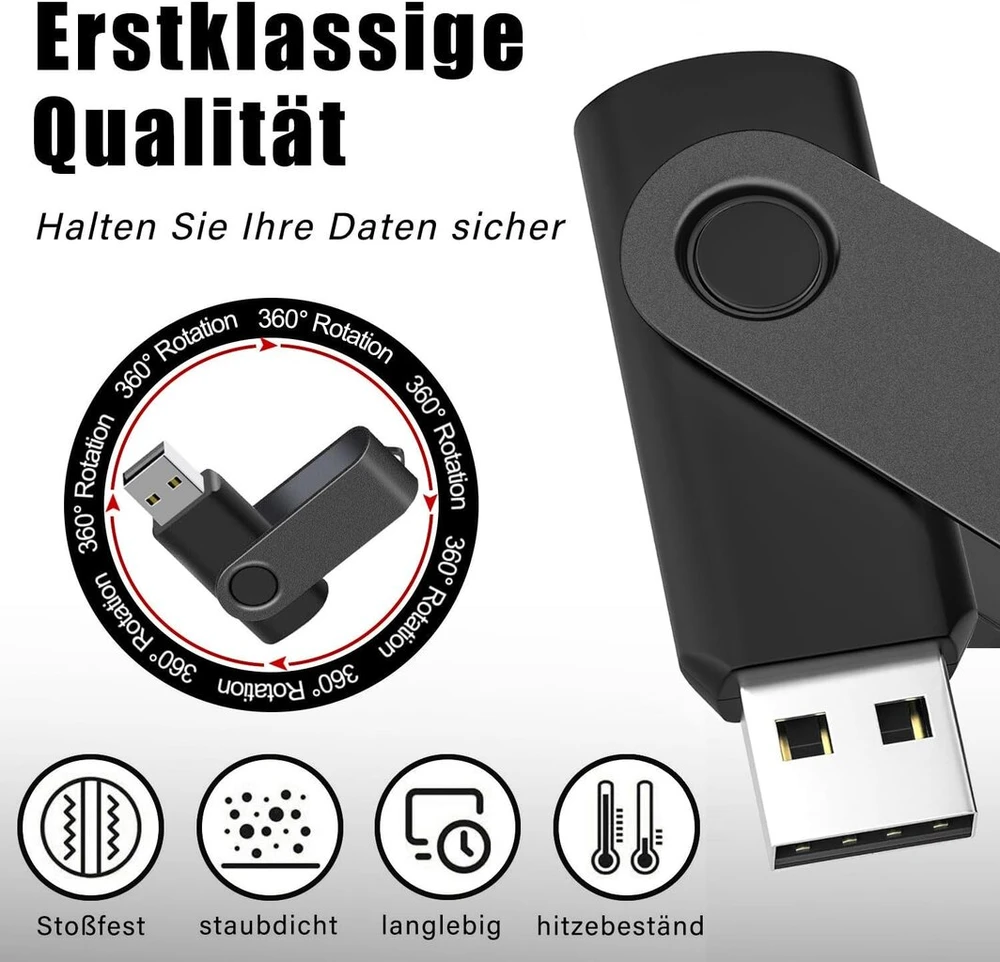 10 vnt. 1 Gb Usb 2.0 atmintinės