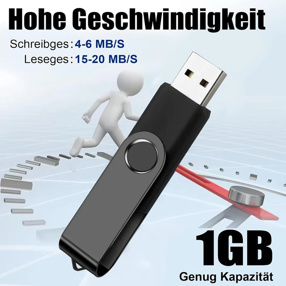 10 vnt. 1 Gb Usb 2.0 atmintinės
