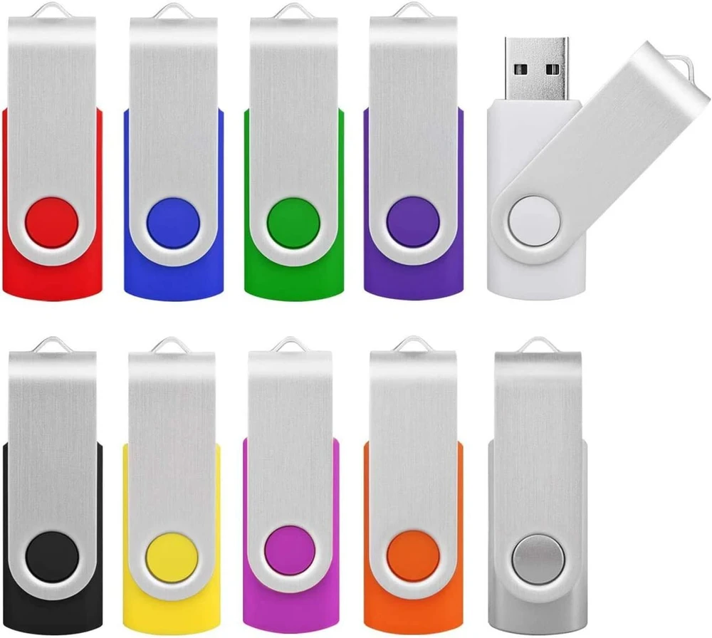 10 vnt. 16 Gb Usb 3.0 atmintinės, metalinės, juodos