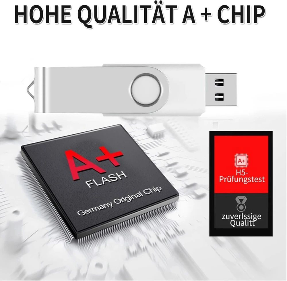 10 vnt. 16gb Usb 2.0 atmintinės, 5 spalvos