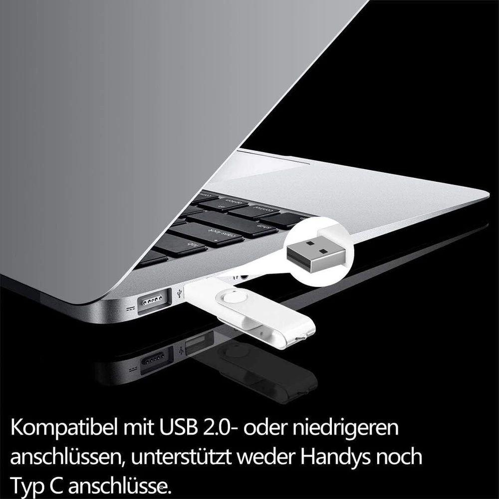 10 vnt. 16gb Usb 2.0 atmintinės, 5 spalvos