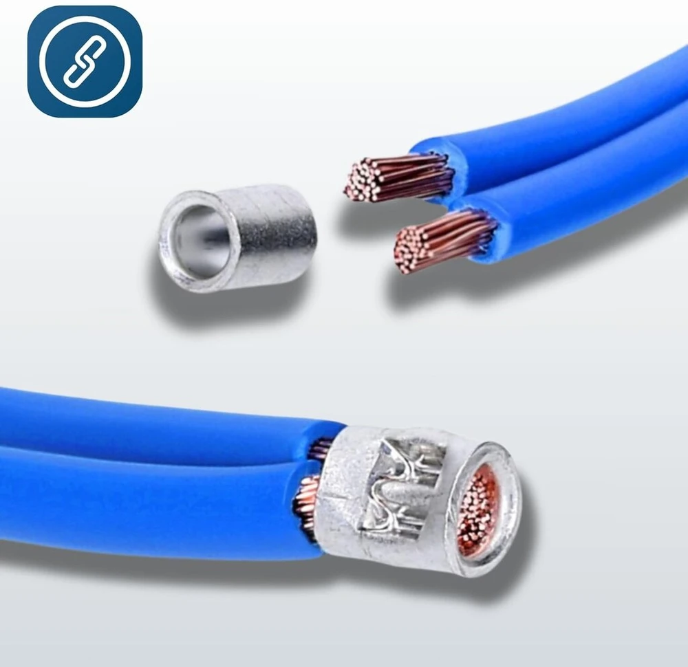 10 vnt. 'kalitec' L7-p lygiagrečių jungčių paketas, 35 mm², neizoliuotos, užspaudžiamos jungtys, tuščios, kabelių jungtys, pramoninė kokybė iš Vokietijos pardavėjo