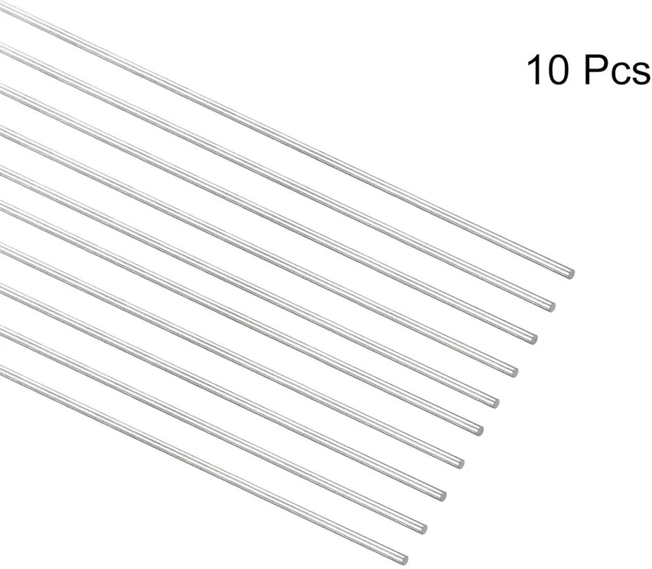 10 vnt. nerūdijančio plieno strypų 1x400 mm