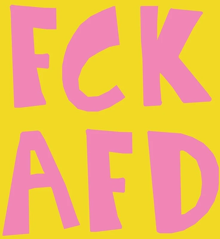 100 x lipdukai - Fck Afd & Fck Nzs - lipdukas - 50 lipdukų rinkinys - 5.2 cm x 5.2 cm - Fck Afd lipdukas Fck nzs lipdukas kairėje spalvingas