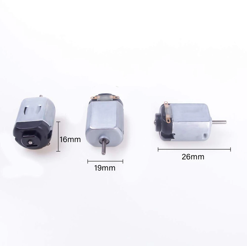 10x Mini Dc Variklis 1.5v-6v 23000rpm Stiprus Magnetinis Variklis