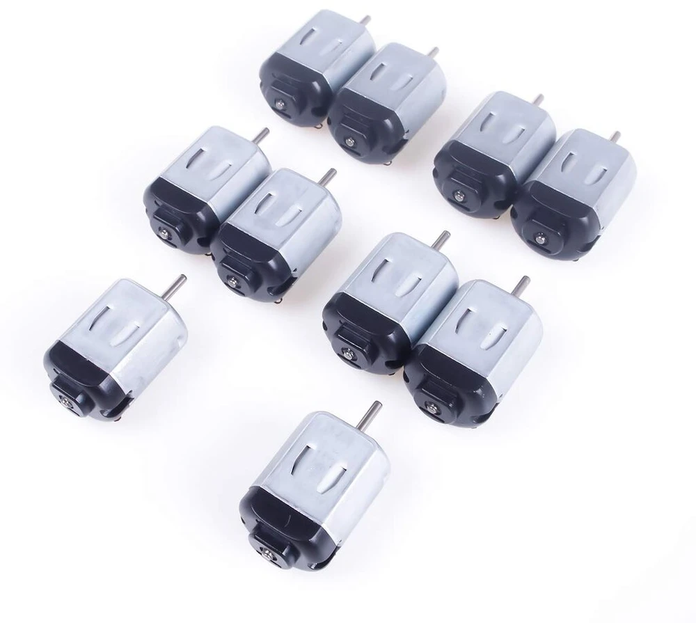 10x Mini Dc Variklis 1.5v-6v 23000rpm Stiprus Magnetinis Variklis