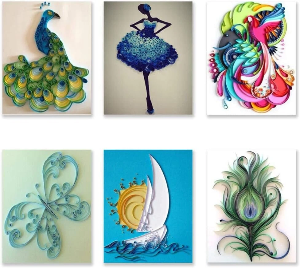 11 dalių quilling rinkinys pradedantiesiems su instrukcija (anglų kalba negarantuojama), quilling įrankiai ir priedai su patvaria quilling laikymo dėžute, atnaujintas popieriaus gofravimo įrankis, premium quilling husking