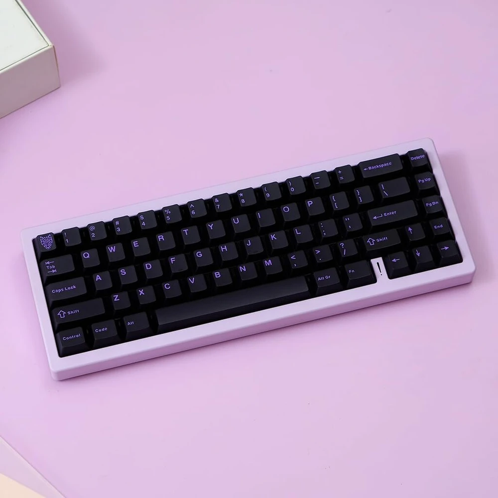 Klaviatūra 114 klavišų Cherry profilio klavišų rinkinys - violetinis-juodas