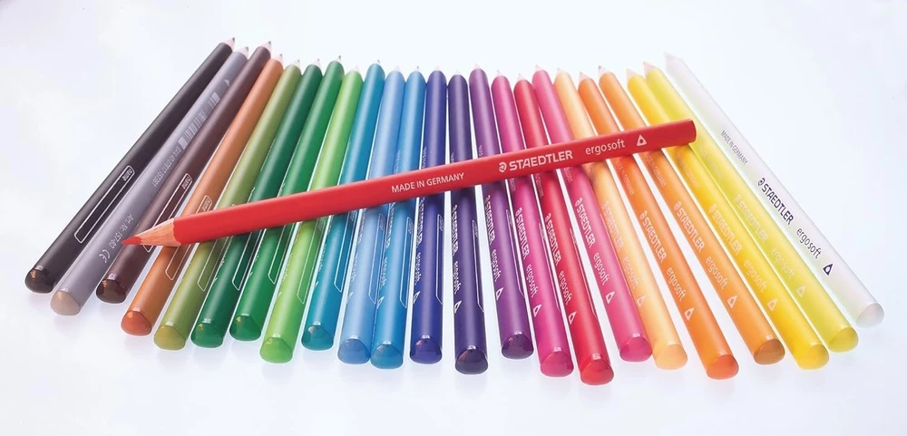 12 x Staedtler Ergo Soft spalvotas pieštukas šviesiai mėlynas