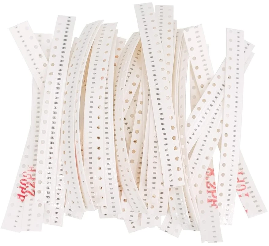 1200 vnt. 0402 Smd rezistorių ir kondensatorių rinkinys