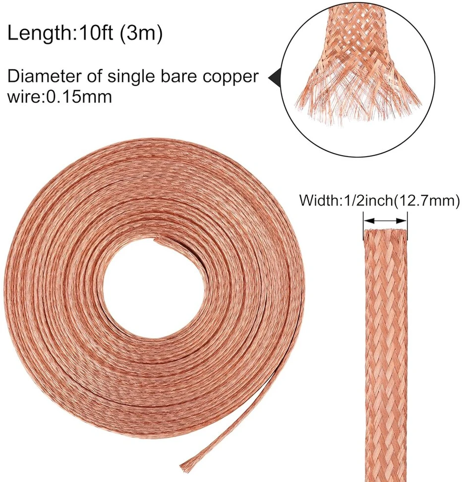 13 mm Vario Pynimo Laidas, 3 m, 8 mm² Įžeminimui