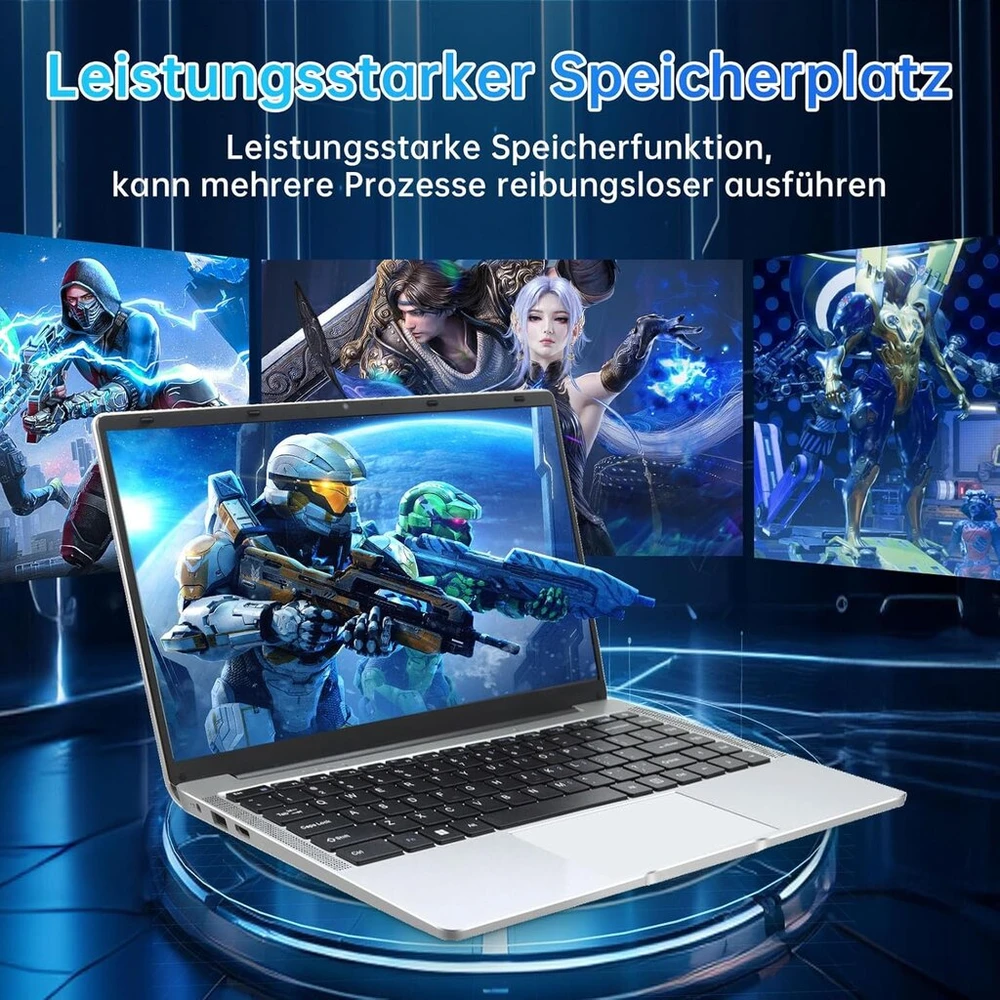 14 colių ultrabook nešiojamas kompiuteris, 8 gb ram, 128g ssd, windows 11 pro, 1920 x 1080 pikselių, celeron n4120 (iki 2.6 ghz), dual wifi, 2 x usb 3.0, quad core kompiuteris