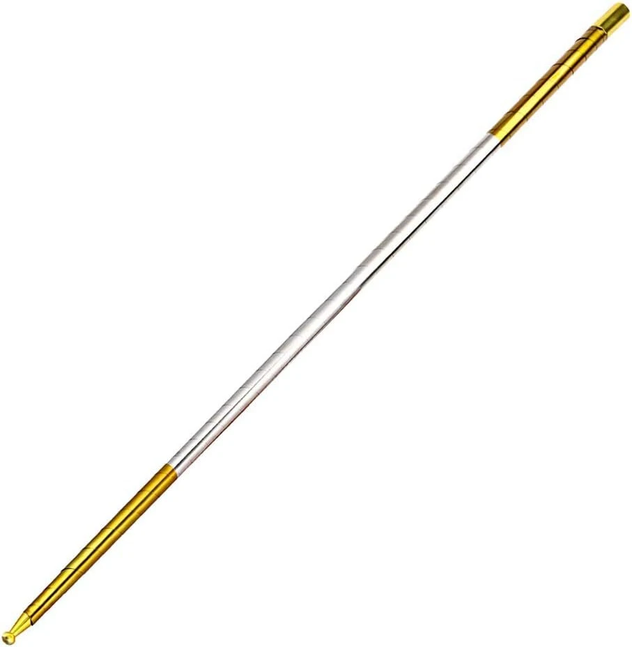 150 cm metalinis magiškas strypas, profesionalus nešiojamas plieno magiškas teleskopinis strypas, nerūdijančio plieno kišeninis strypas, ištraukiamas magiškas strypas, magijos triukų priedai