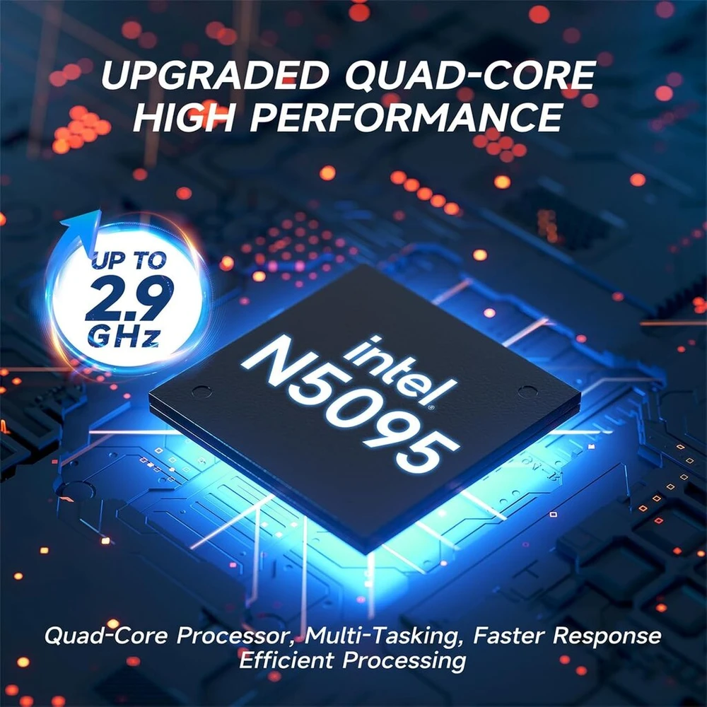 17 colių nešiojamas kompiuteris, 8 gb ram 256 gb ssd nešiojamas kompiuteris su celeron quad core n5095 (iki 2,9 ghz), vokiečių klaviatūra, ips fhd ekranas, internetinė kamera, dual wifi, bluetooth 4.2, hdmi, usb 3.0, type-c