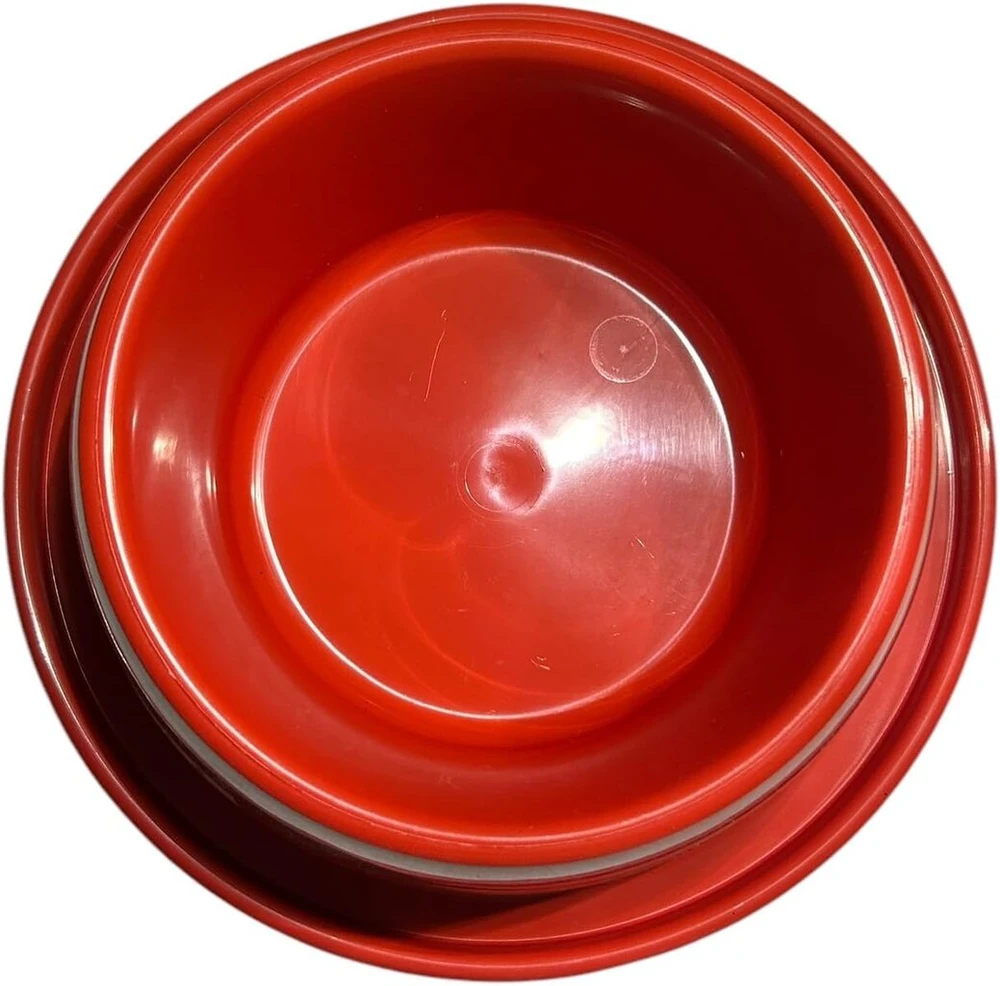1900 ml dubenėlis šunims nuo skruzdėlių, šėrimo dubenėlis šunims, vandens dubenėlis šuniukams ir mažiems šunims, dubenėliai augintiniams (raudonas)