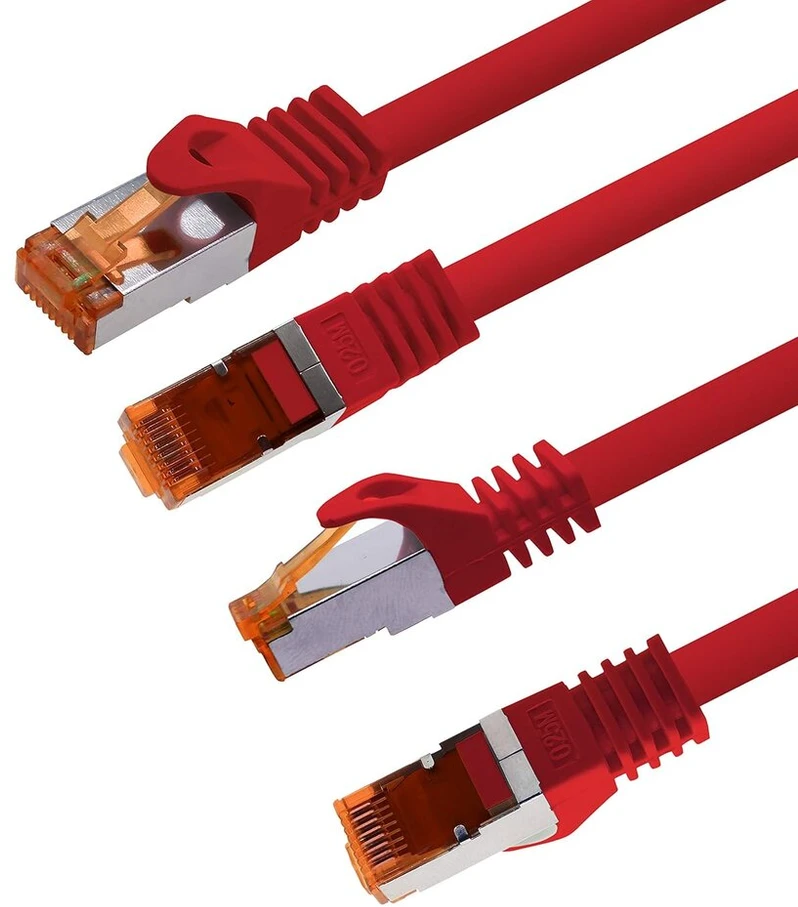 1attack.de Cat.7 tinklo kabelis Cat7 ethernet kabelis Patch kabelis tinklo Lan kabelis Cat.7 neapdorotas kabelis 10 Gb/s (sftp Pimf Lszh) rinkinys su Rj45 jungtimi Cat.6a