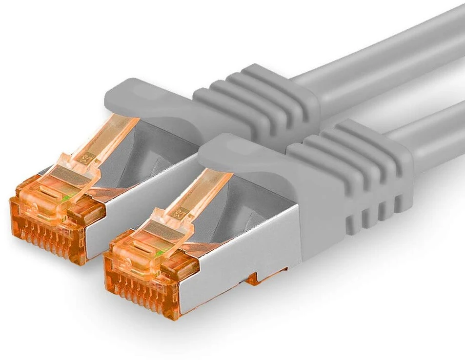 1attack.de Cat.7 tinklo kabelis Cat7 Ethernet kabelis Patch kabelis Tinklo Lan kabelis Cat.7 neapdorotas kabelis 10 Gb/s (sftp Pimf Lszh) rinkinys su Rj45 jungtimi Cat.6a