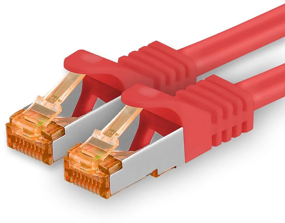 1attack.de Cat.7 tinklo kabelis Cat7 ethernet kabelis Patch kabelis tinklo Lan kabelis Cat.7 neapdorotas kabelis 10 Gb/s (sftp Pimf Lszh) rinkinys su Rj45 jungtimi Cat.6a