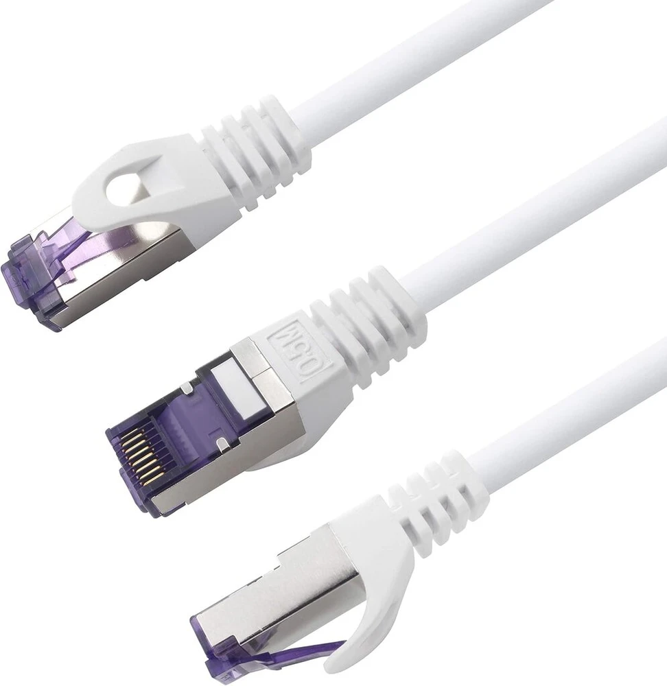 1attack.de Cat.7 tinklo kabelis, Cat7 Poe+ ethernet kabelis, tinklo / interneto / Dsl / modemo / maršrutizatoriaus / hub patch kabelis, Lan kabelis, neapdorotas kabelis, 10 Gb/s (sftp Pimf), rinkinys: patch kabelis su Rj 45 jungtimi, Cat.6a