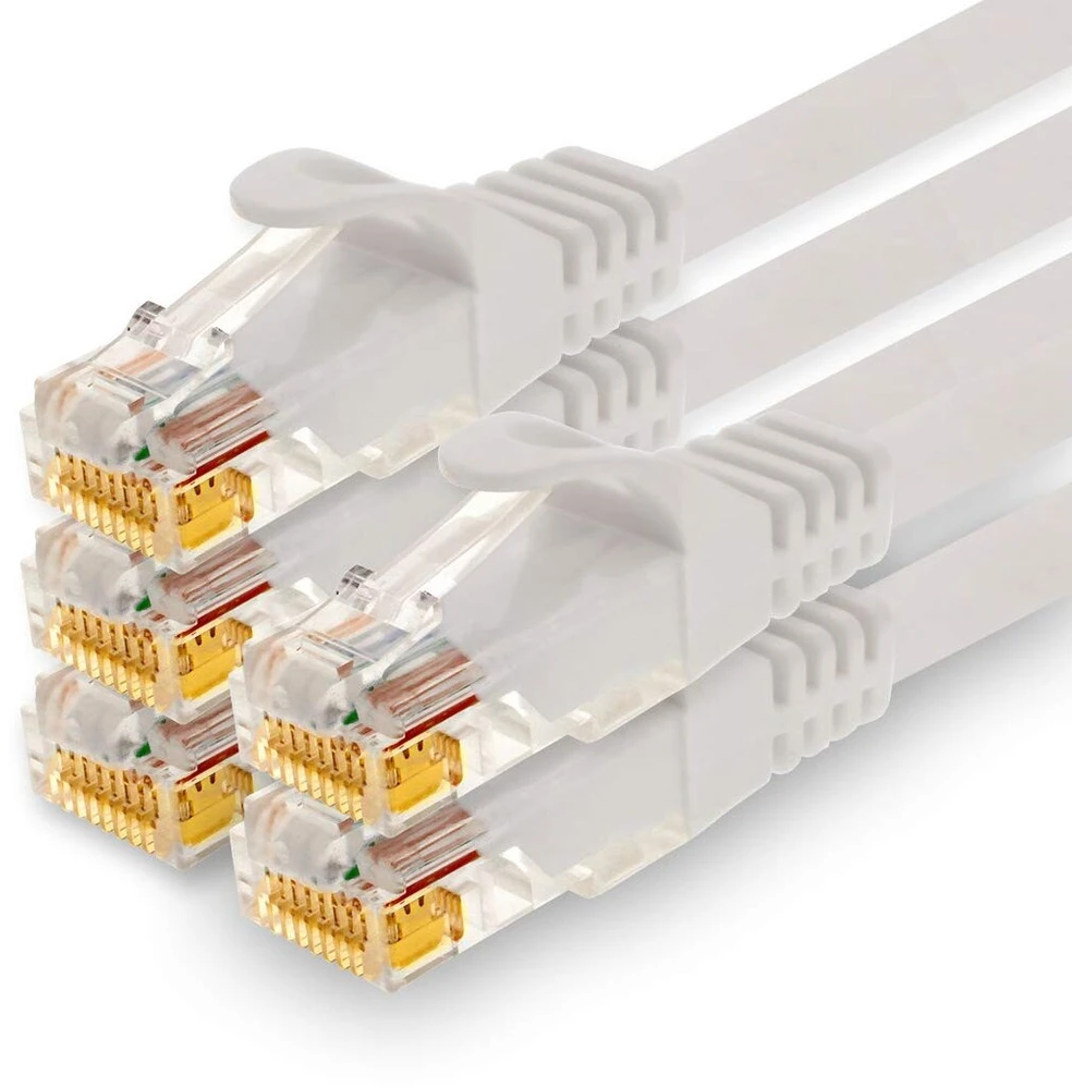 1conn - 3.0m tinklo kabelis, ethernet, lan ir patch kabelis maksimaliam interneto greičiui ir jungia visus įrenginius su rj 45 lizdu baltas - 5 vnt.