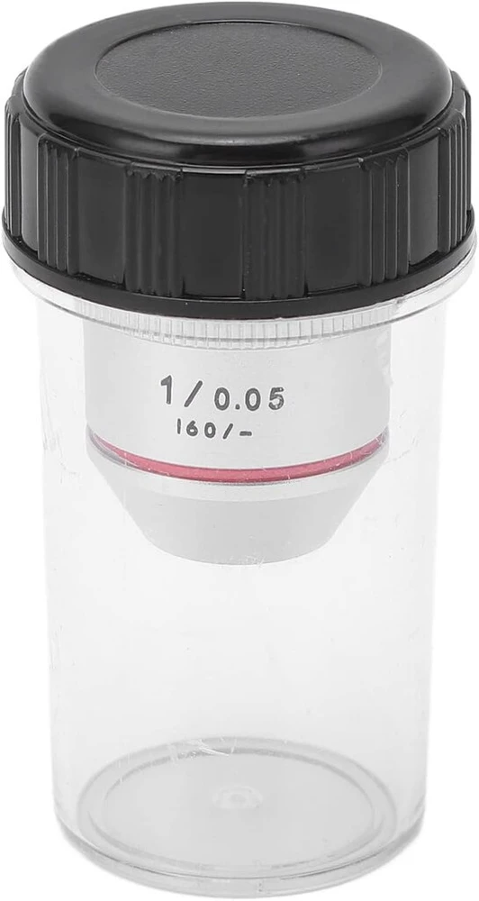 1x Mikroskopo objektyvas, profesionalus achromatinis mikroskopo objektyvas su rms sriegiu, 1x 195 achromatinis objektyvas biologiniam mikroskopui