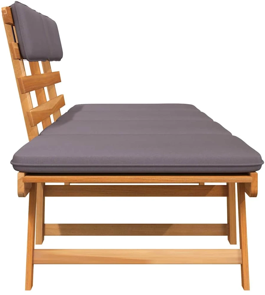 2-1 Sodo sofa su pagalvėmis, 190cm, akacijos medienos masyvas