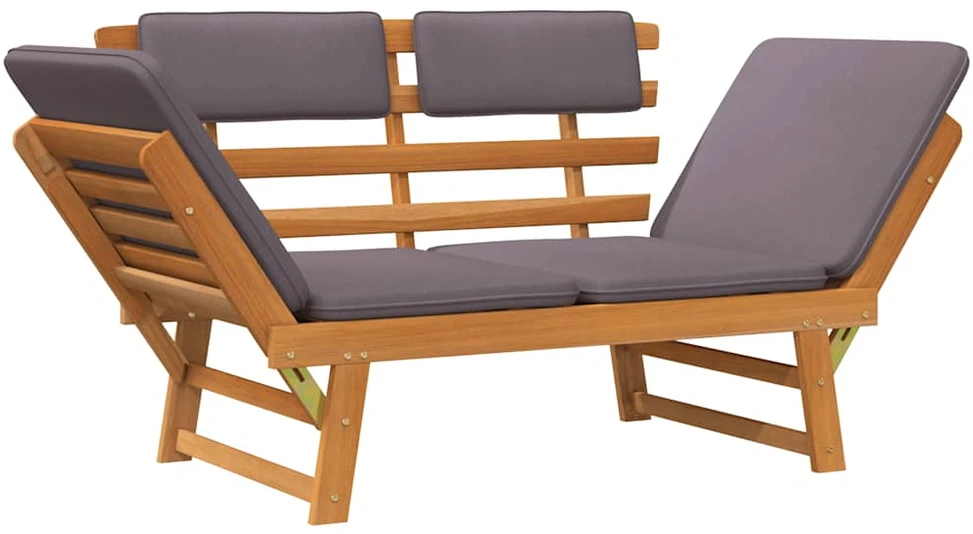 2-1 Sodo sofa su pagalvėmis, 190cm, akacijos medienos masyvas
